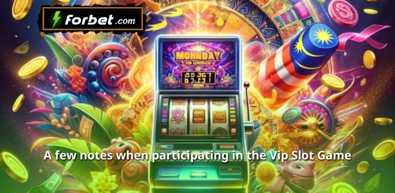 A few notes when participating in the Vip Slot Game